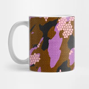 Camouflage - Brown and Orchid Mug